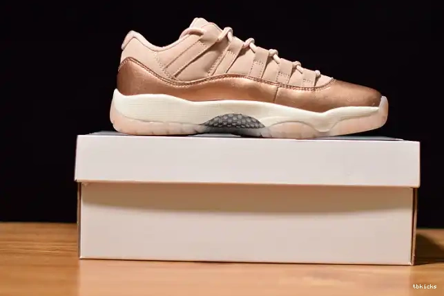 Reps TB Gold 11 Air Jordan GS Rose Low AH7860-105 0612